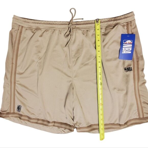 NBA At The Knee Men's Basketball Shorts Size 3X Color Sand - Picture 4 of 9